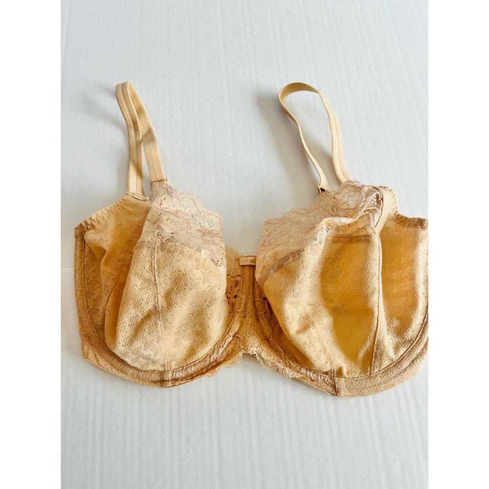 Panache Sz 32 Beige Nude Envy Full Cup Bra Underwire - Picture 12 of 12